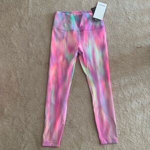 Lululemon wunder train high rise tight 25” psychedelic wash multi - size 8